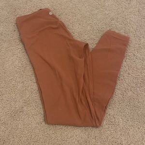 EUC lululemon align leggings in clay 25inch